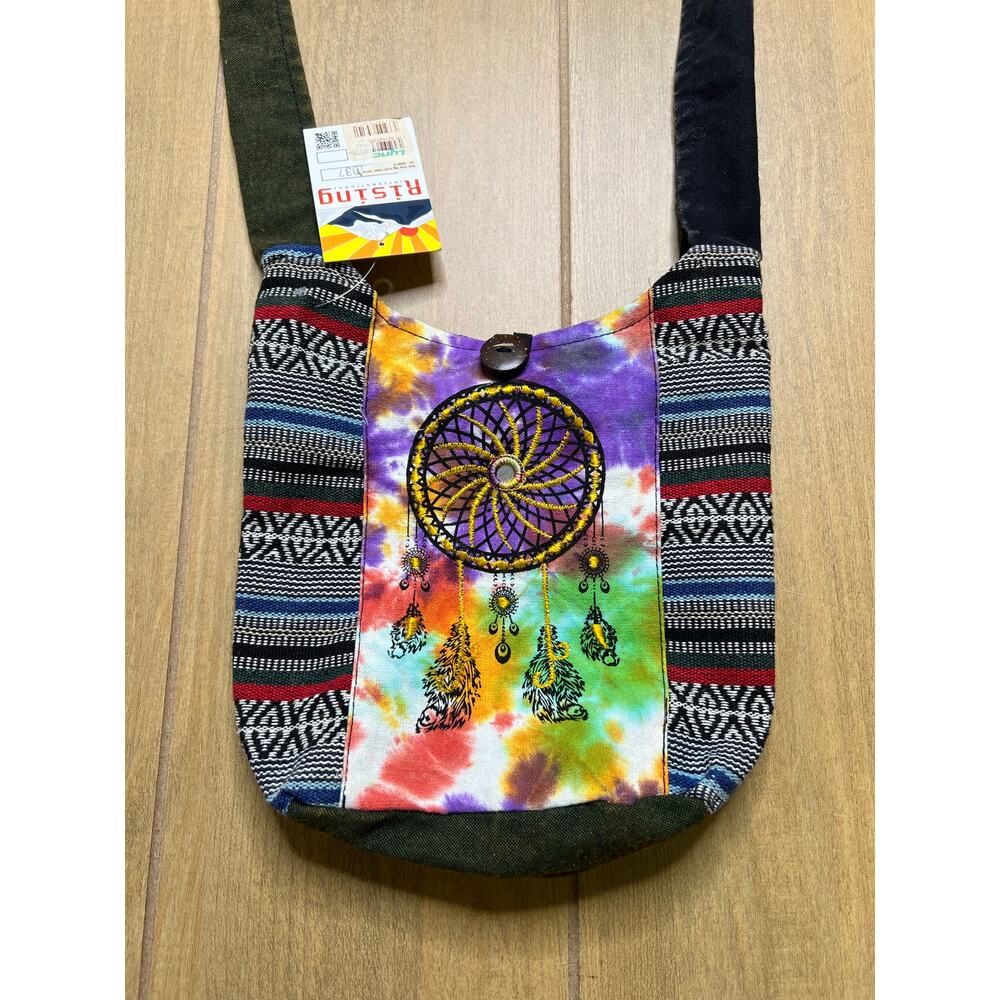 Rising International Dreamcatcher Boho Hobo Bag Tie‎ Dye Festival Crossbody Rave